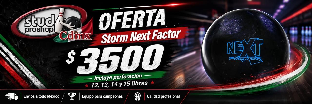 Oferta Storm Next Factor - $3500 incluye perforación. 12, 13, 14 y 15 libras. Envíos a todo México.