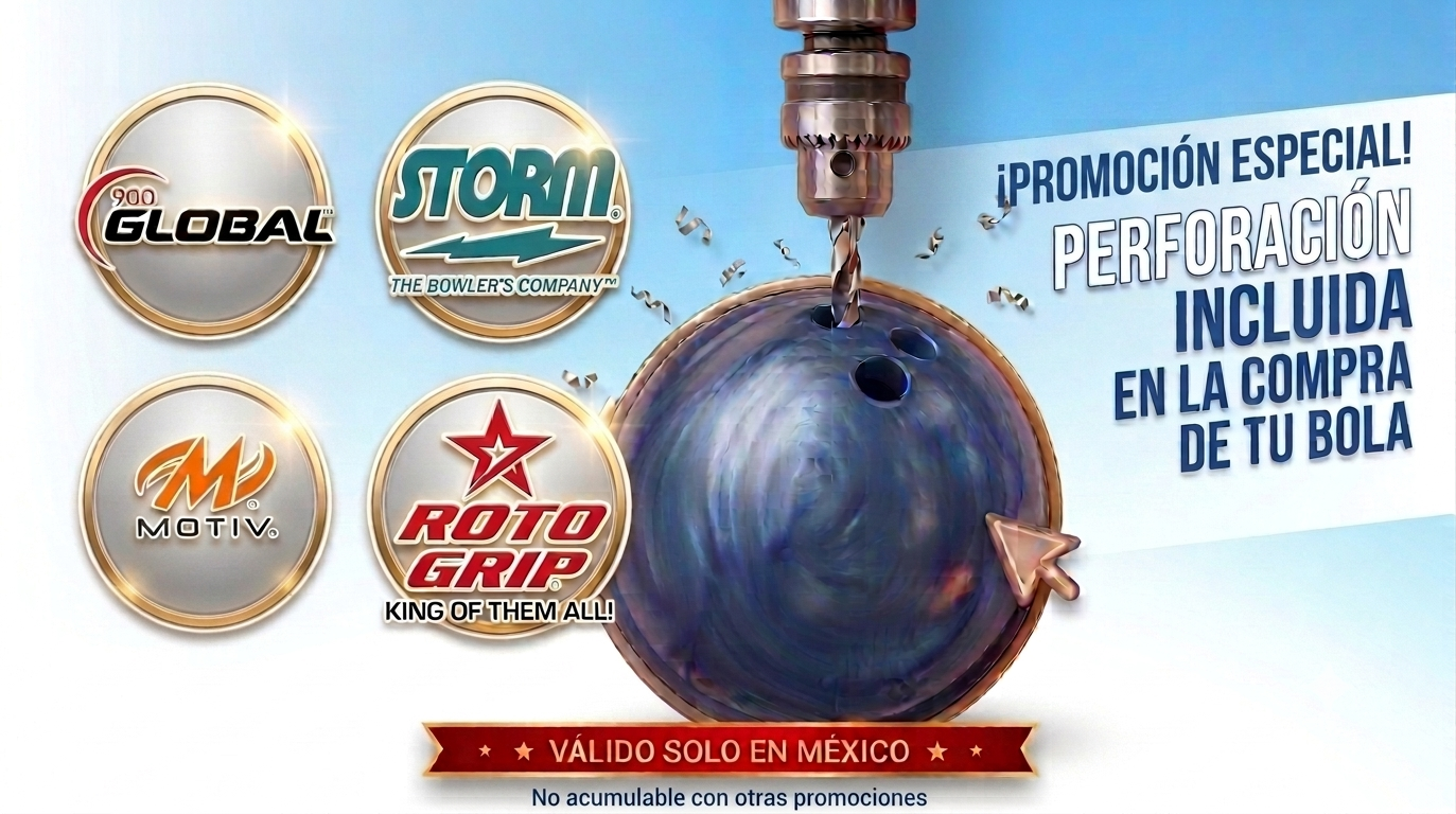 Perforación incluida en la compra de tu bola. Válido solo en México.